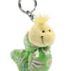 Nici 25818 Schlüsselanhänger Flibbies Raupe Wurm Grün Kringel Ca 12cm Plüsch -Nici Store 25818
