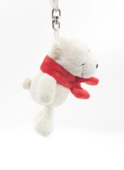 Nici 25950 Schlüsselanhänger Eisbär Mit Rotem Schal 10cm Plüsch Polar Bär -Nici Store 25950 3