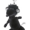 Nici 28993 Schlüsselanhänger Schwarze Ratte Rock Star Baby 10cm Plüsch -Nici Store 28993