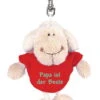 Nici 31553 Schlüsselanhänger Schaf Weiß T-Shirt Rot "Papa Ist Der Beste" Ca 10cm -Nici Store 31553 1234x2048