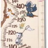 Nici 33437 Wandmeter Messlatte Forest Friends Eichhörnchen Dachs Stinktier Vogel