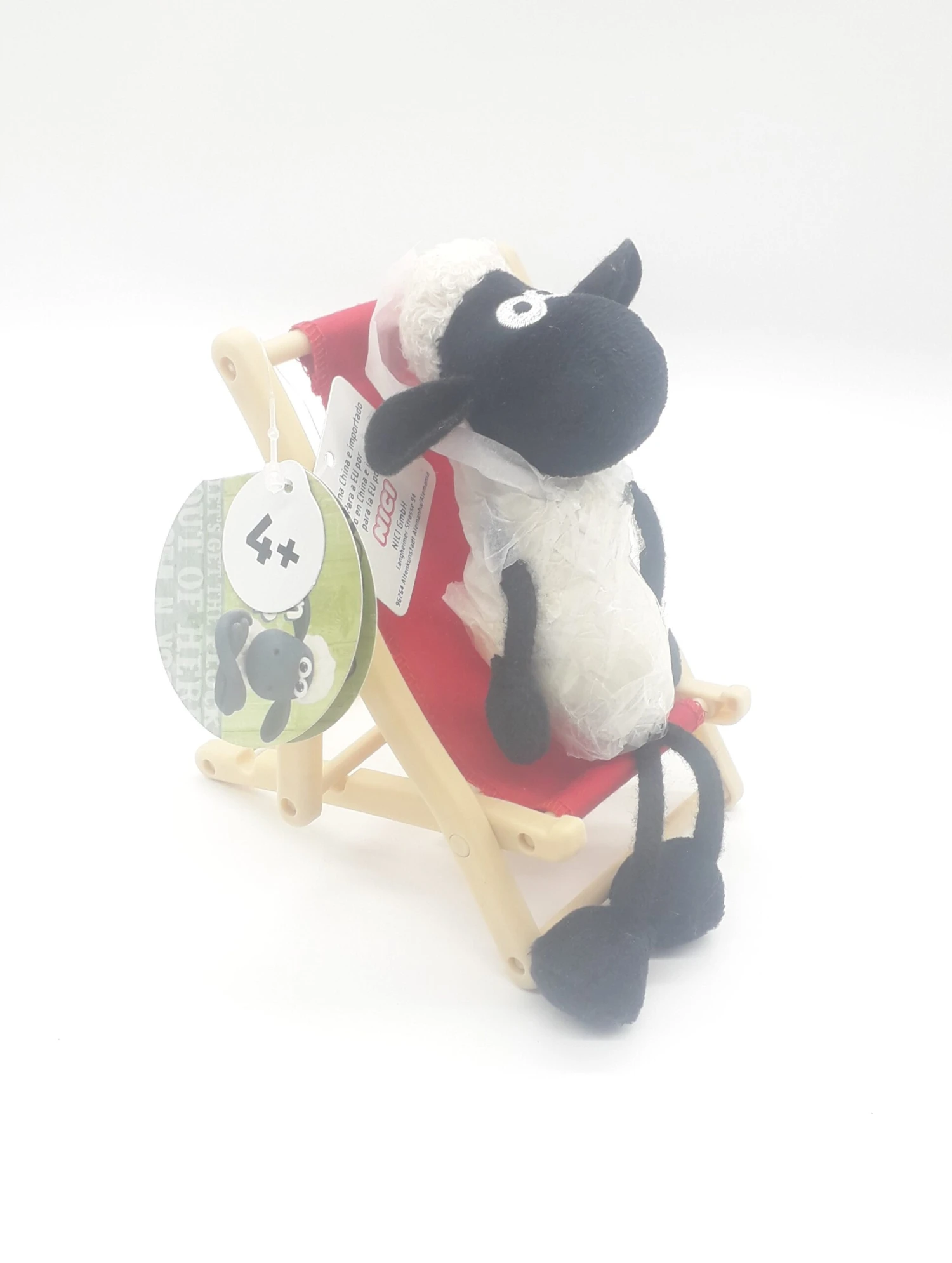 Nici 34346 Shaun Das Schaf 15cm Auf Liegestuhl (verstellbar) Plüsch Kuscheltier 3 Nici 34346 Shaun Das Schaf 15cm Auf Liegestuhl (verstellbar) Plüsch Kuscheltier