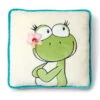 Nici 35444 Kissen Frosch Froschmädchen Green Lilly Mit Blüte 35x35cm Plüsch -Nici Store 35444 me