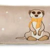 Nici 36125 Kissen Erdmännchen Mit Schal Rechteckig 43x25cm Plüsch Meerkat -Nici Store 36125 me