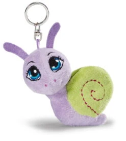 Nici 36443 Schlüsselanhänger Münztäschchen Schnecke Lila Figürlich Plüsch