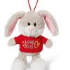 Nici 40182 Hase Mit T-Shirt "Love You" Anhänger Mit Loop 15cm Plüsch Love -Nici Store 40182 1536x2048