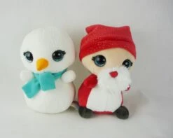 Nici 40300 Nicidoos Schneemann & Weihnachtsmann / Nikolaus Set 16cm Plüsch -Nici Store 40300 2