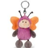 Nici 40702 Schlüsselanhänger Schmetterling Lila-orange Ca 10cm Plüsch Spring -Nici Store 40702 me