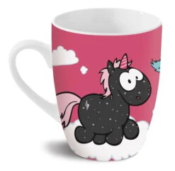 Nici 41612 Tasse Einhorn Theodor & Rainbow Flair, Carbon Flash 8x10cm Porzellan -Nici Store 41612 02 HA Frei me