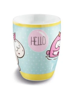 Nici 41861 Tasse Einhorn Theodor & Einhorn-Wal Rainbow HELLO 8x10cm Porzellan -Nici Store 41861 03 ZA Frei me