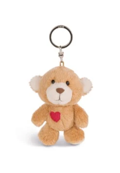 Nici 42601 Schlüsselanhänger Love Bär Hellbraun Mit Herz Ca 10cm Plüsch Kuscheltier