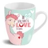 Nici 42712 Tasse Lama All You Need Is Love Porzellan Kaffeetasse Teetasse 310ml -Nici Store 42712 01 HA Frei 2048x1890