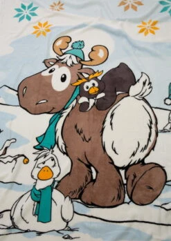 Nici 44158 Kuschel-Decke Winter Glamour Rentier Gans Pinguin 125x160cm Plüsch -Nici Store 44158 05 ZA me