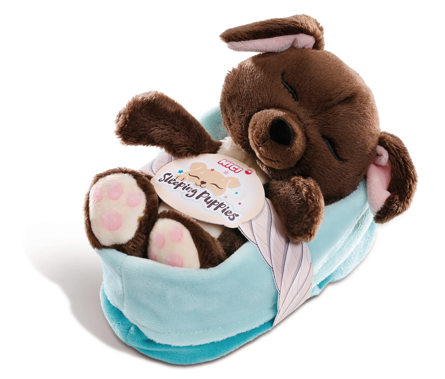 Nici 45375 Sleeping Puppies Schlafendes Hundebaby Im Körbchen 16cm Dunkelbraun 3 Nici 45375 Sleeping Puppies Schlafendes Hundebaby Im Körbchen 16cm Dunkelbraun