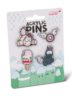 Nici 45702 SET Acryl Pins Einhorn Theodor & Friends Regenbogen Auf Header-Karte -Nici Store 45702 03 ZA Frei 1462x2048