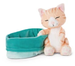 Nici 47145 Sleeping Kitties Schlafende Katze Im Körbchen 16cm Plüsch Rot -Nici Store 47145 02 ZA Frei 2048x1809