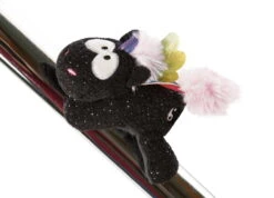 Nici 47372 MagNici Schwarzes Einhorn Rainbow Yin & Yang 12cm Plüsch Magnetfigur