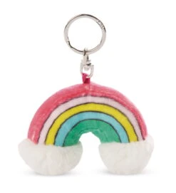 Nici 47390 Schlüsselanhänger Regenbogen Rainbow Yin & Yang 7cm Plüsch