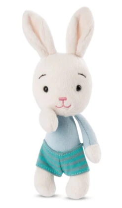 Nici 47511 Happy Bunnies Bunny Hase Creme Blaues Shirt 15cm Plüsch Kuscheltier -Nici Store 47511 04 ZA Frei 1202x2048