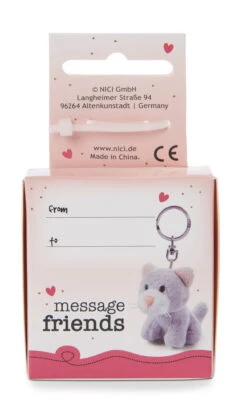 Nici 48125 Schlüsselanhänger Message Friends 6cm - Katze "Ich Hab Dich Lieb!" -Nici Store 48125 02 ZA Frei 1213x2048