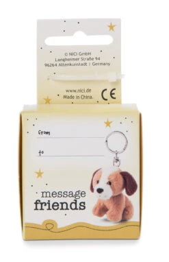 Nici 48137 Schlüsselanhänger Message Friends 6cm - Hund "You Are The Best!" -Nici Store 48137 02 ZA Frei 1325x2048