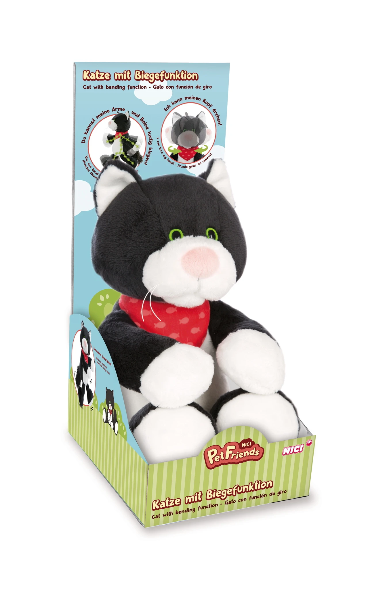 Nici 48184 Pet Friends Katze Pepper 30cm Schlenker Mit Biegefunktion Geschenkbox 3 Nici 48184 Pet Friends Katze Pepper 30cm Schlenker Mit Biegefunktion Geschenkbox