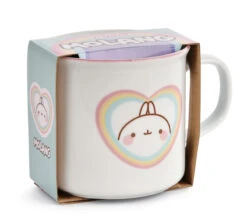 Nici 48234 Tasse Molang Regenbogen In Geschenkverpackung Porzellan 400ml Kawaii -Nici Store 48235 01 HA Frei