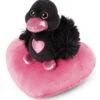 Nici 48265 Schwan Schwarz Auf Herzkissen Ca 13cm Plüsch Love Classics GREEN