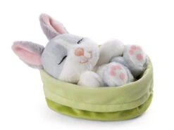 Nici 48706 Sleeping Pets Bunnies Hase Grau 12cm Schlafend Im Körbchen Grün -Nici Store 48706 02 ZA Frei 2048x1537