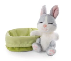 Nici 48706 Sleeping Pets Bunnies Hase Grau 12cm Schlafend Im Körbchen Grün -Nici Store 48706 03 ZA Frei 2048x1754