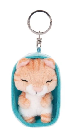 Nici 48837 Schlüsselanhänger Sleeping Pets 10cm Plüsch - Katze Braun Getigert -Nici Store 48837 02 ZA Frei 1132x2048