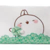 Nici 48878 Kissen MOLANG Hase 43x25cm Mit Kleeblatt Plüsch Kawaii Dekokissen -Nici Store 48878 01 HA Frei