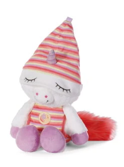 Nici 48884 Schlafmützen Einhorn Myala Weiß-rot 22cm Plüsch Kuscheltier -Nici Store 48884 03 ZA Frei 1523x2048