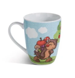 Nici 49166 Tasse Igel Hetch Hogan & Regenbogen Porzellan 310ml Forest Friends -Nici Store 49166 03 ZA weiss 1966x2048