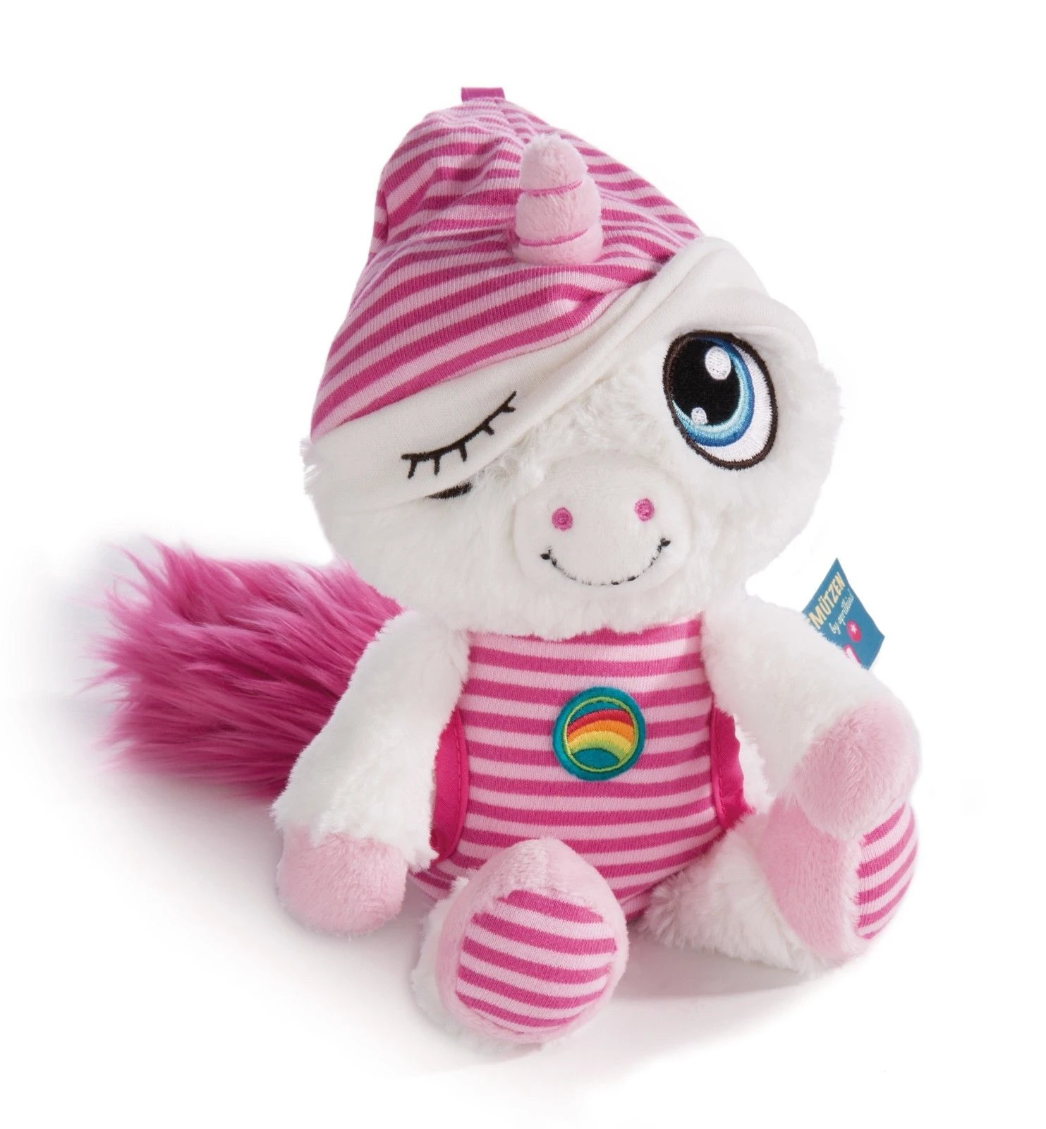 Nici 41368 Schlafmützen Einhorn Fyala Weiß-rosa 38cm Plüsch Kuscheltier 6 Nici 41368 Schlafmützen Einhorn Fyala Weiß-rosa 38cm Plüsch Kuscheltier – Bild 4