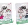Nici 45702 SET Acryl Pins Einhorn Theodor & Friends Regenbogen Auf Header-Karte